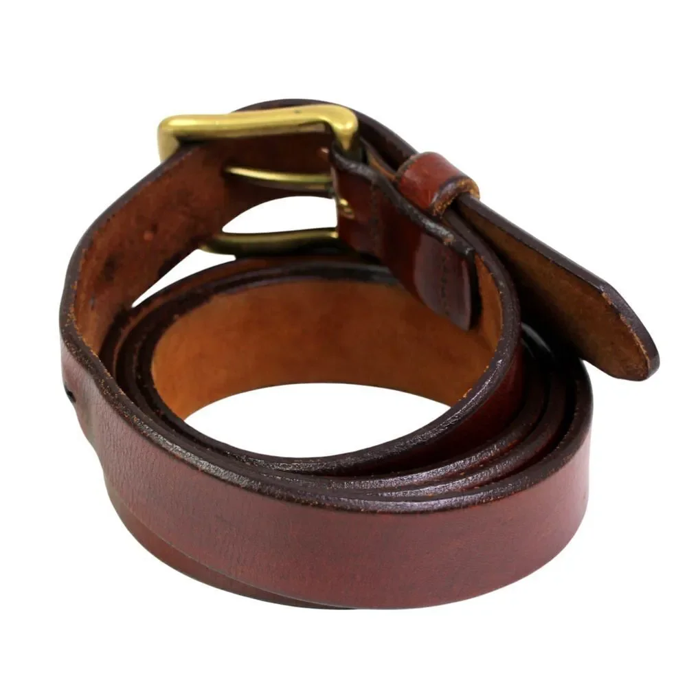 Eddie Bauer BROWN GENUINE LEATHER 1 1/8